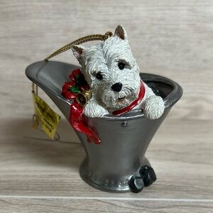 danbury mint Naughty But Nice Westie Christmas Ornament 
New with tag